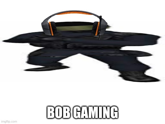 Blank White Template | BOB GAMING | image tagged in blank white template | made w/ Imgflip meme maker