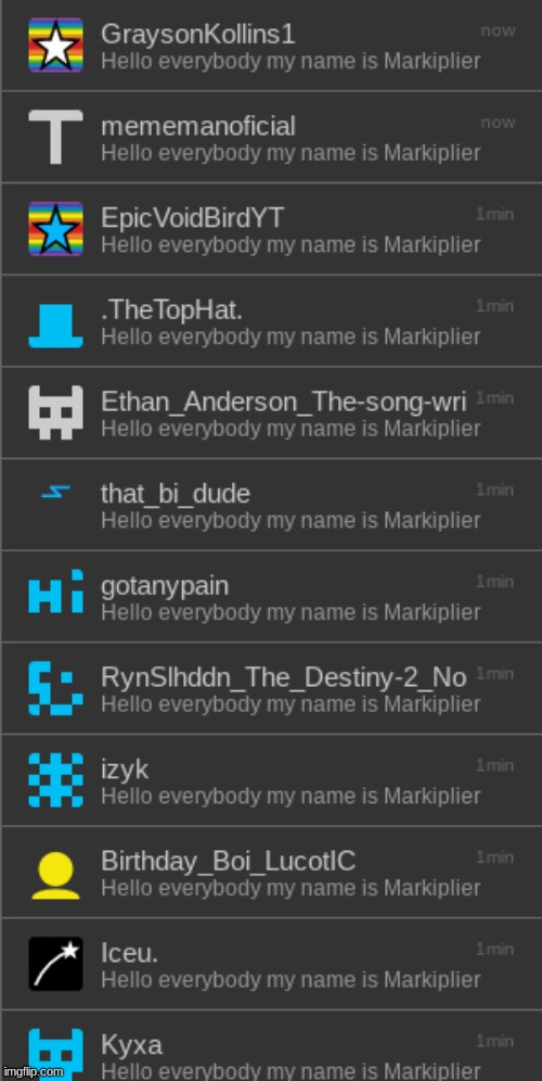 Hello everybody my name is Markiplier | image tagged in hello everybody my name is markiplier | made w/ Imgflip meme maker