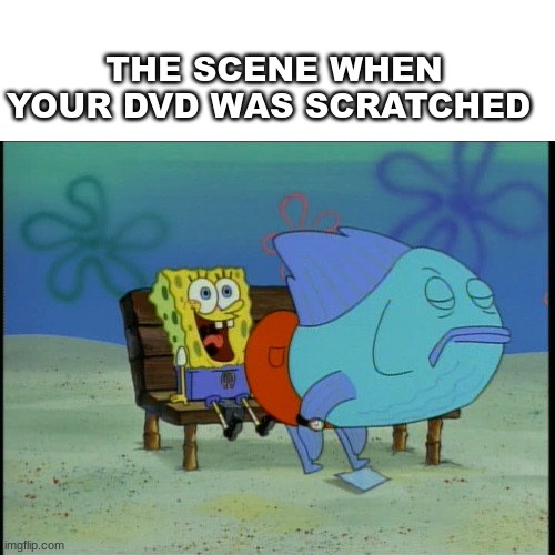 Doesn't this get annoying sometimes? | THE SCENE WHEN YOUR DVD WAS SCRATCHED | image tagged in memes,funny | made w/ Imgflip meme maker