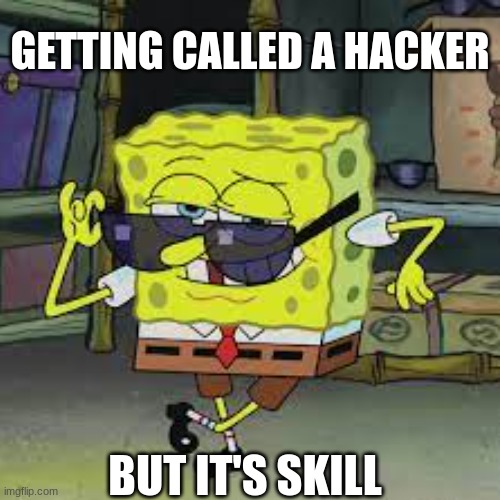 cool image titl | GETTING CALLED A HACKER; BUT IT'S SKILL | image tagged in funny,memes,gifs,gaming | made w/ Imgflip meme maker