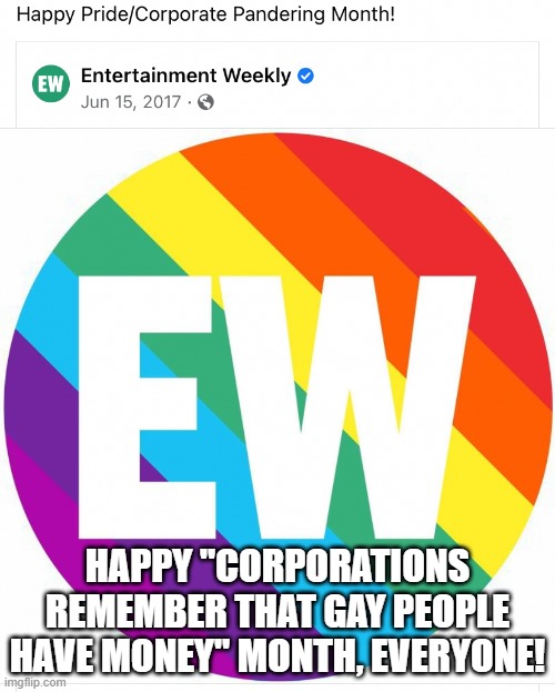 corporation pride month meme