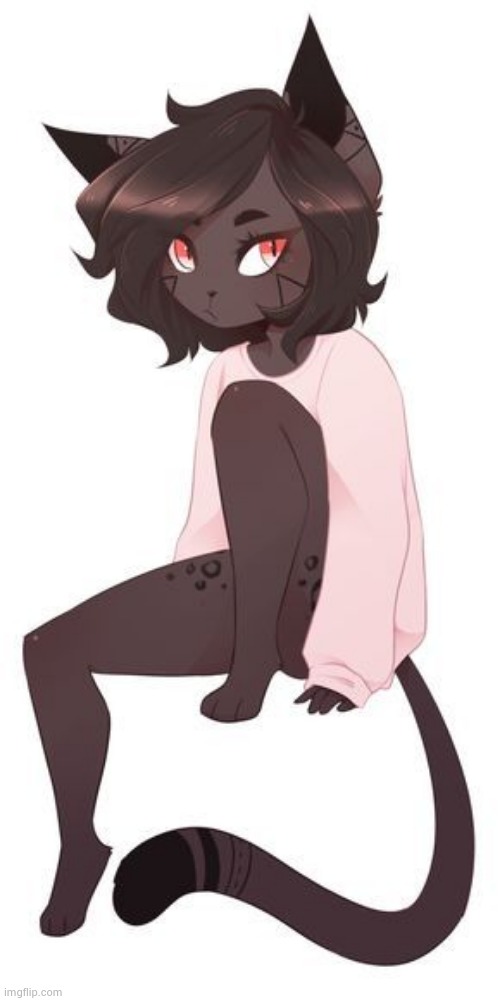 (By SleepyGrim) | image tagged in thicc,thighs,cute,furry,femboy | made w/ Imgflip meme maker