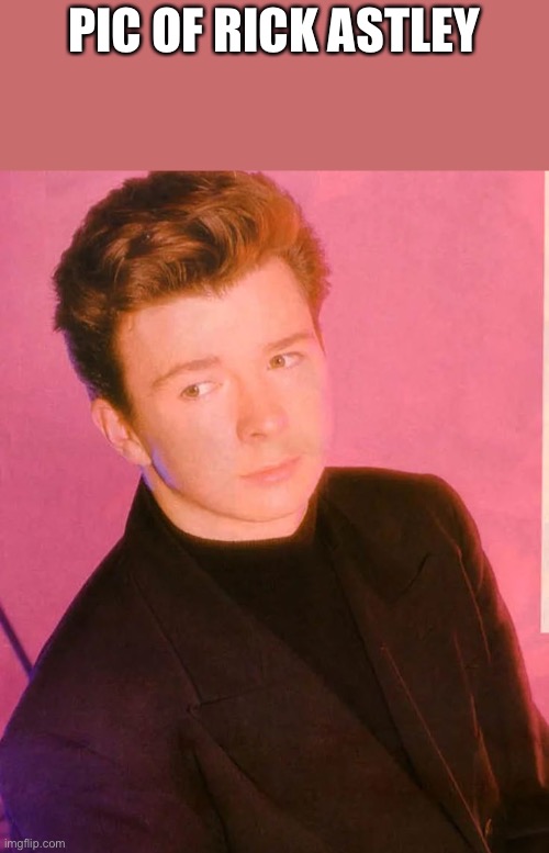 Why is he so- | PIC OF RICK ASTLEY | image tagged in rick astley,rickroll,cute | made w/ Imgflip meme maker