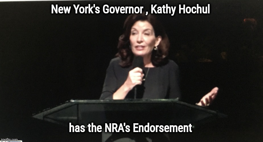 Dems care about New York's guns | New York's Governor , Kathy Hochul; has the NRA's Endorsement | image tagged in kathy hochul,gun violence,x x everywhere,new york,capital | made w/ Imgflip meme maker