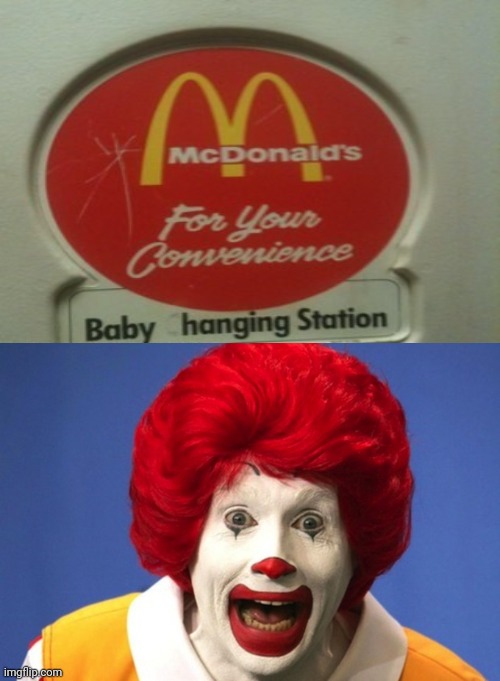 "Baby Hanging Station" | image tagged in ronald mcdonald,you had one job,mcdonald's,reposts,repost,memes | made w/ Imgflip meme maker