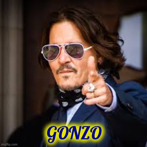 GONZO | image tagged in johnny depp,hst,memes,gonzo,so true memes,the edge | made w/ Imgflip meme maker