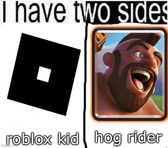 hog rider; roblox kid | made w/ Imgflip meme maker