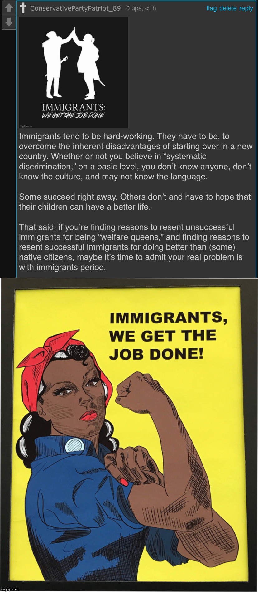 Why are immigrants successful? Well, some are, some aren’t. Doesn’t matter. They all deserve respect. | image tagged in sloth roast immigration,immigrants we get the job done,immigrants,immigration,immigrant,immigrant children | made w/ Imgflip meme maker