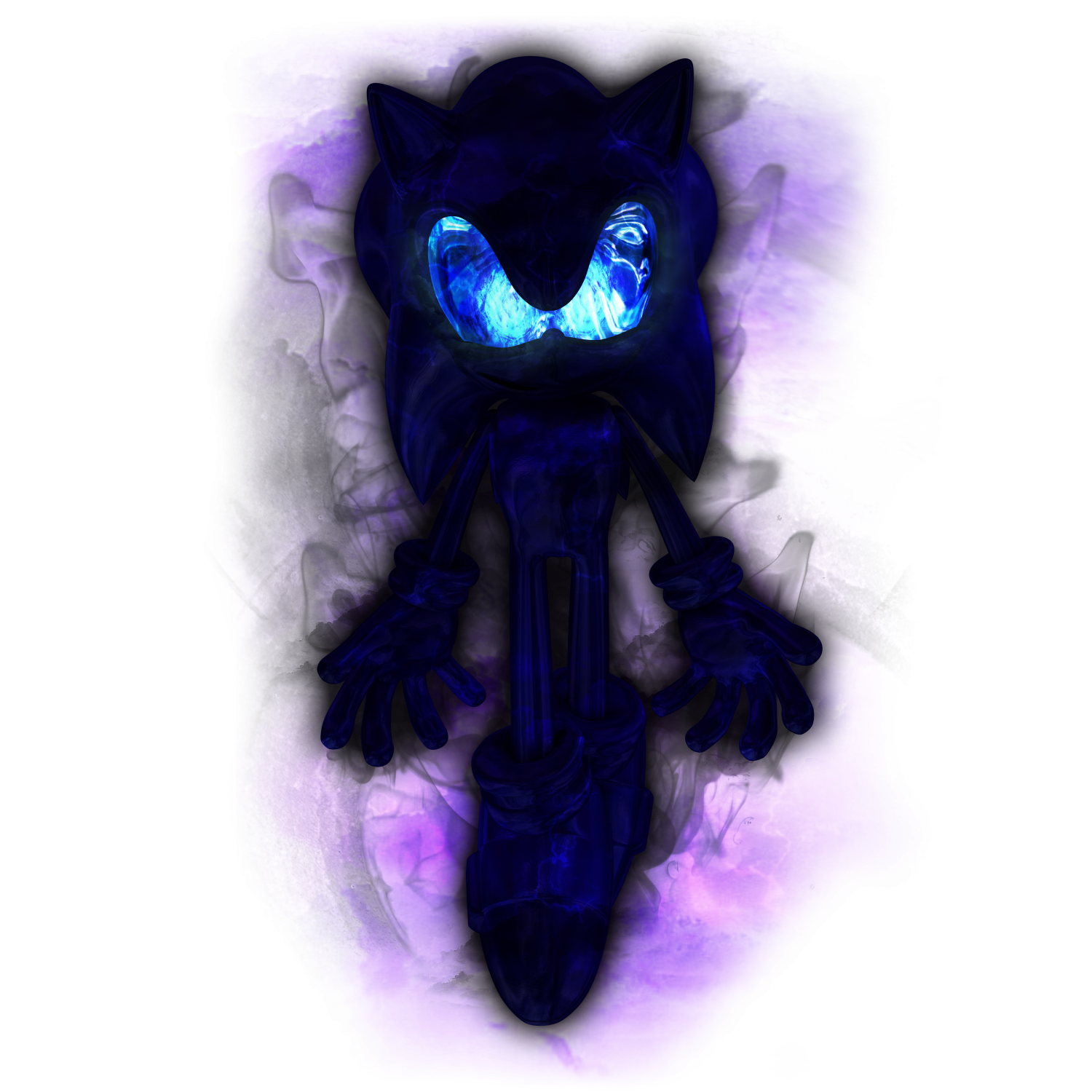 Dark Sonic (transparent) Blank Template - Imgflip