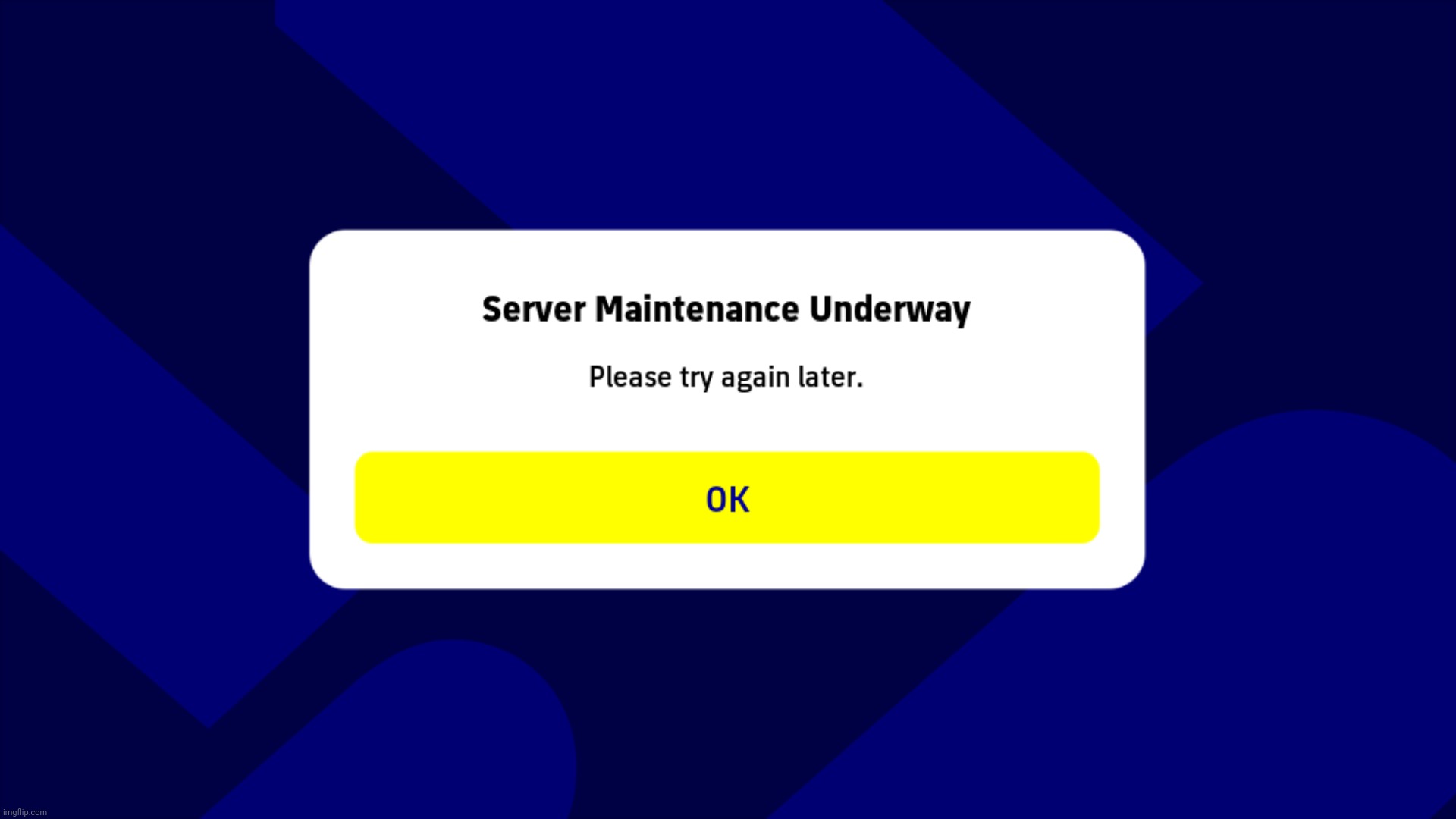 its already 8:05 PM and the maintenance is still underway, i think its supposed to be 8:00 AM | made w/ Imgflip meme maker