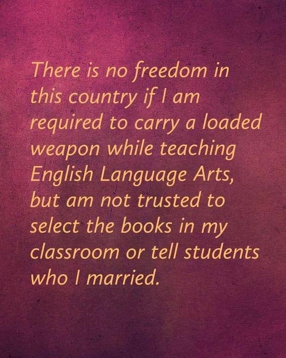 No freedom for teachers in America Blank Meme Template