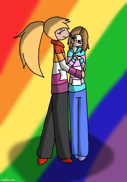 Drew this for pride month! | made w/ Imgflip meme maker