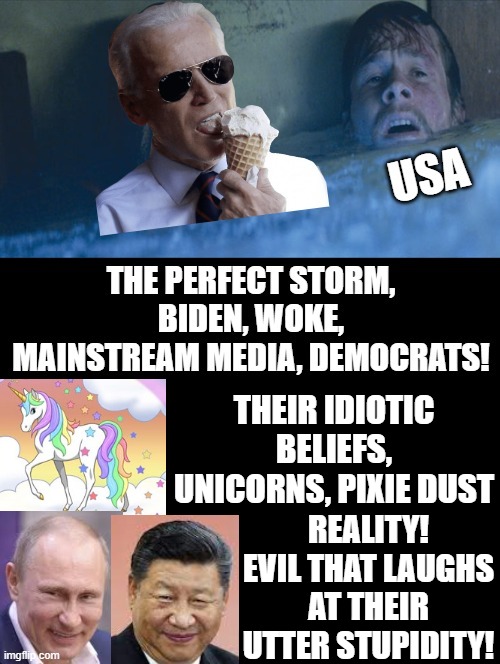Utopian Democrat beliefs versus reality! Are you stupid or do you believe reality? | THEIR IDIOTIC BELIEFS, UNICORNS, PIXIE DUST; REALITY! EVIL THAT LAUGHS AT THEIR UTTER STUPIDITY! | image tagged in morons,idiots,test your stupidity,stupid liberals,rainbow unicorn butterfly kitten | made w/ Imgflip meme maker