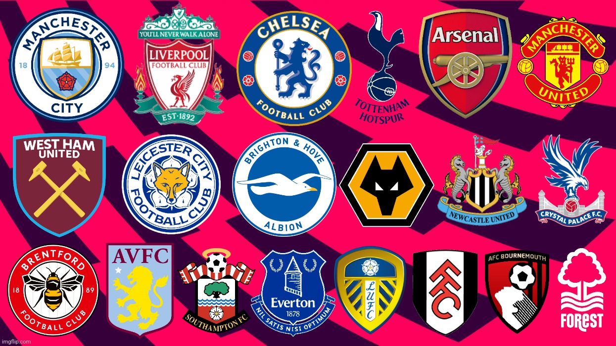 Premier League for the 2022-2023 season | image tagged in premier league,football,soccer,2023 | made w/ Imgflip meme maker