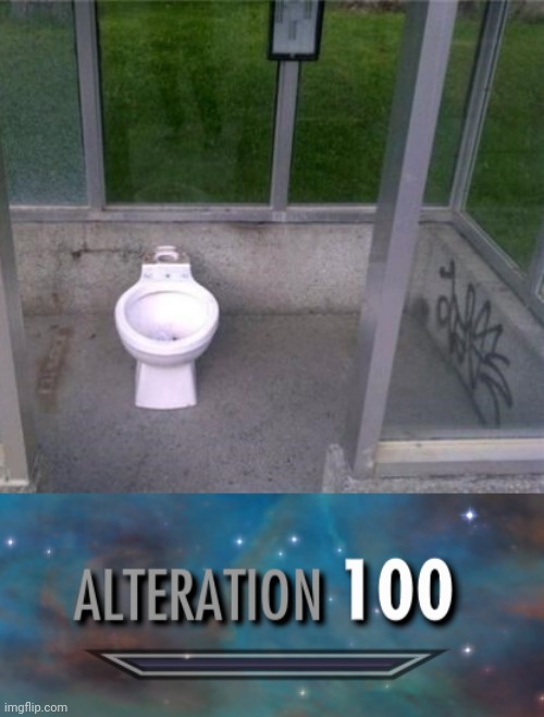 Toilet in bus stop area | image tagged in alteration 100,toilet,bus stop,toilets,you had one job,memes | made w/ Imgflip meme maker