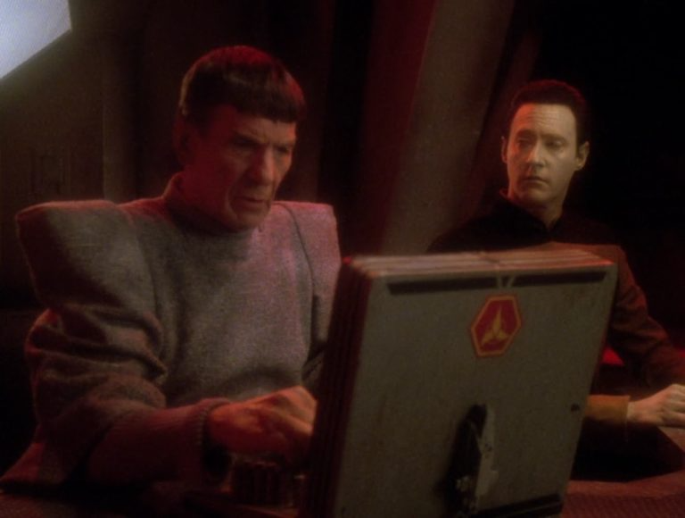 Spock and Data Blank Meme Template