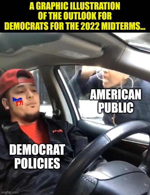 Going crazy about abortion, gun control, transexuals, and illegal immigration is going to save you this November Dems? |  A GRAPHIC ILLUSTRATION OF THE OUTLOOK FOR DEMOCRATS FOR THE 2022 MIDTERMS... AMERICAN PUBLIC; DEMOCRAT POLICIES | image tagged in stfu im listening to,democratic party,midterms,nervous,sad joe biden,failure | made w/ Imgflip meme maker