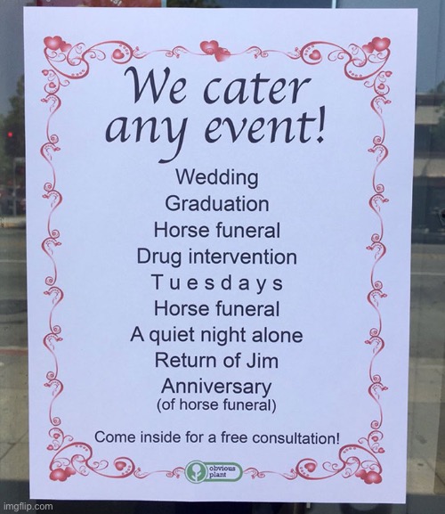 Horse Funerals | image tagged in funny memes,fake products | made w/ Imgflip meme maker