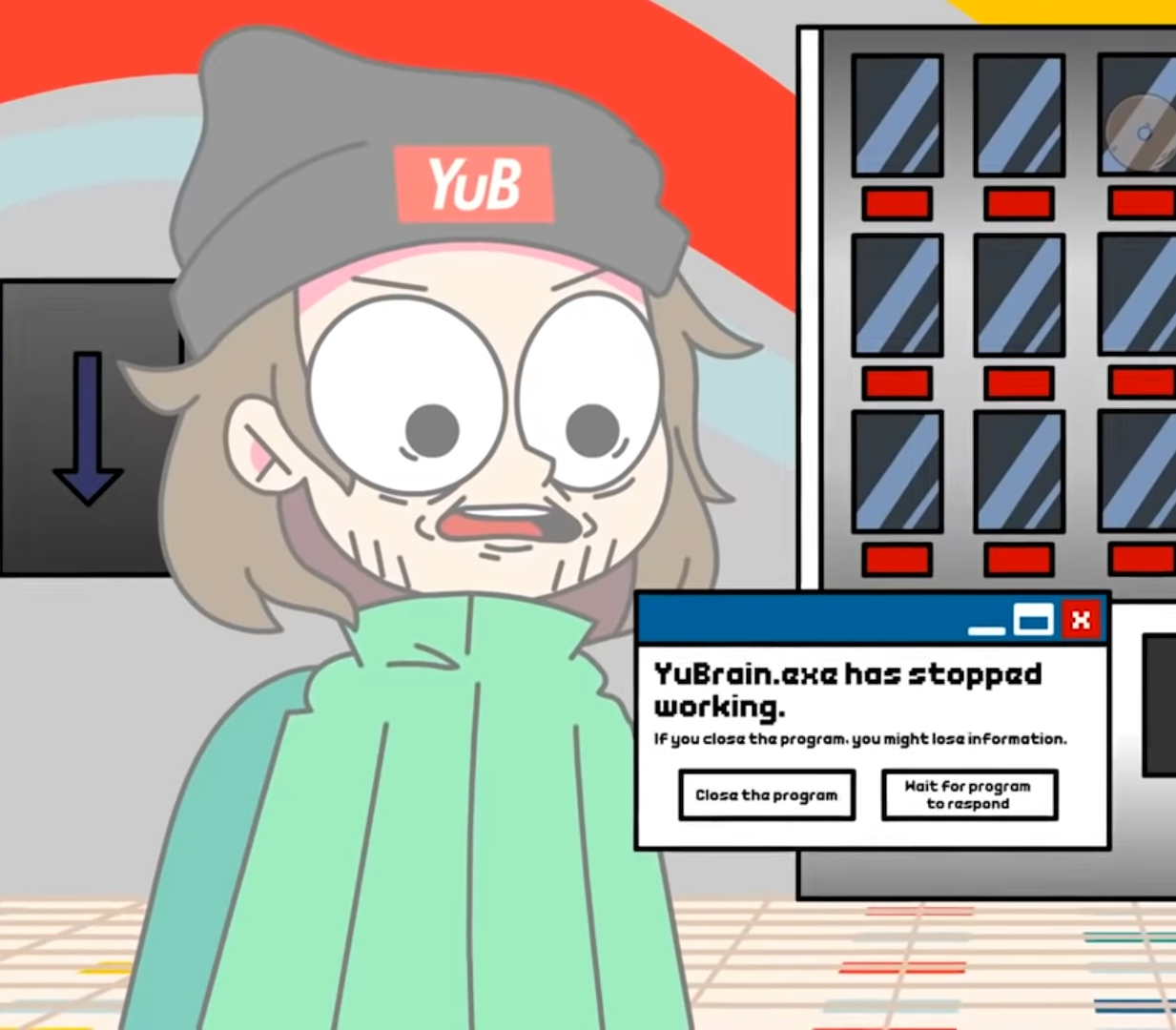 High Quality YuBbrain.exe had stopped working Blank Meme Template