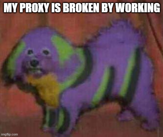 no dark mode? | MY PROXY IS BROKEN BY WORKING | image tagged in i hate light mode | made w/ Imgflip meme maker