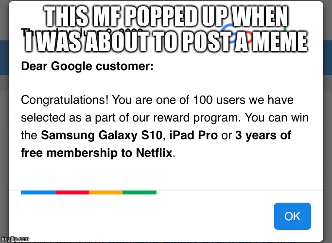 THIS MF POPPED UP WHEN I WAS ABOUT TO POST A MEME | made w/ Imgflip meme maker