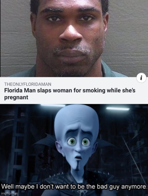 the only good one | image tagged in florida man,pregnant,smoking,slap | made w/ Imgflip meme maker