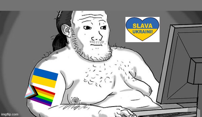 Average ukraine profile pic user | image tagged in ukraine,russia | made w/ Imgflip meme maker