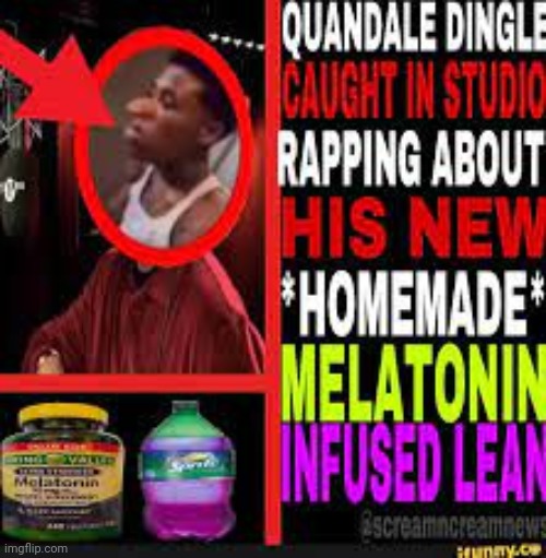 QUANDALE DINGLE CAUGHT IN STUDIO RAPPING ABOUT MELATOLEAN | image tagged in quandale dingle caught in studio rapping about melatolean | made w/ Imgflip meme maker