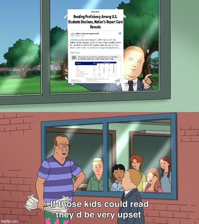 Reading | image tagged in if those kids could read they'd be very upset | made w/ Imgflip meme maker