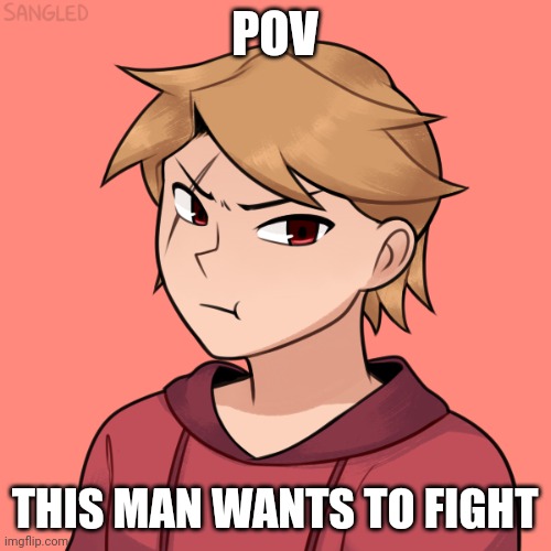 Yes that's Blaze | POV; THIS MAN WANTS TO FIGHT | image tagged in no romance,no joke/bambi ocs,ocs can be slightly op,have fun | made w/ Imgflip meme maker