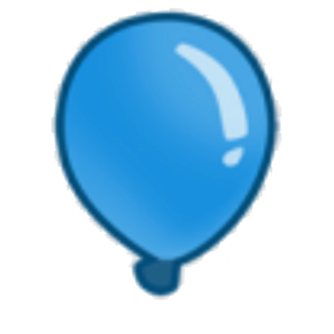 High Quality Blue Bloon Blank Meme Template