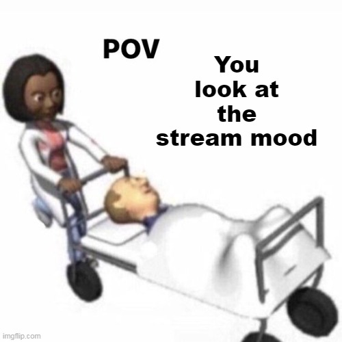 POV template | You look at the stream mood | image tagged in pov template | made w/ Imgflip meme maker