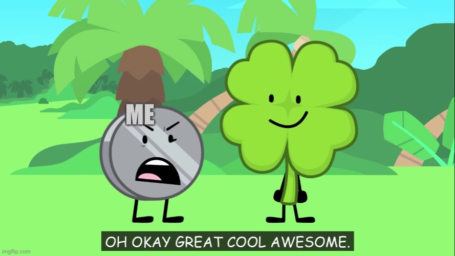 OH OKAY GREAT COOL AWESOME | ME | image tagged in oh okay great cool awesome | made w/ Imgflip meme maker