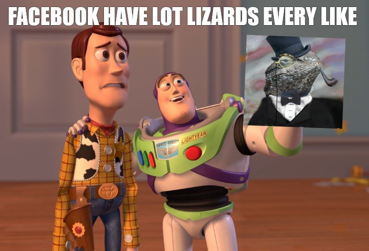 check this | FACEBOOK HAVE LOT LIZARDS EVERY LIKE | image tagged in memes,x x everywhere | made w/ Imgflip meme maker