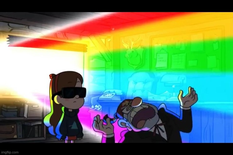 Grunkle Stan is blinded | image tagged in grunkle stan is blinded | made w/ Imgflip meme maker