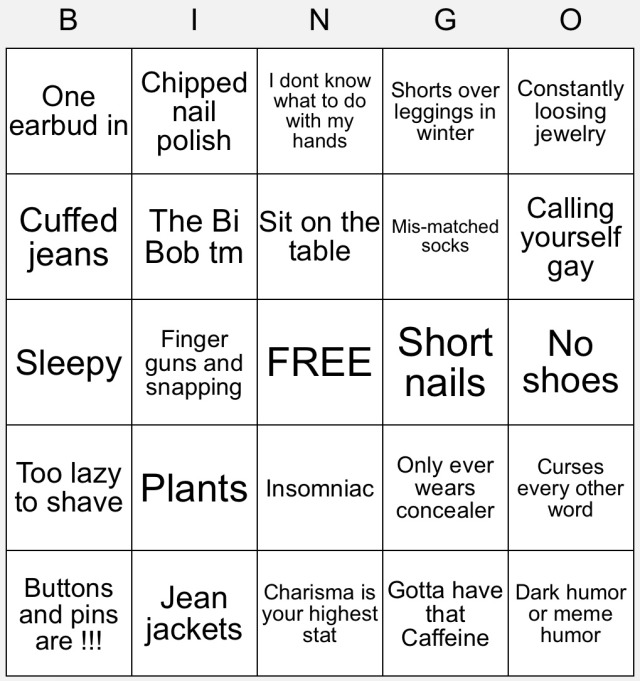 High Quality Bi Bingo! Blank Meme Template