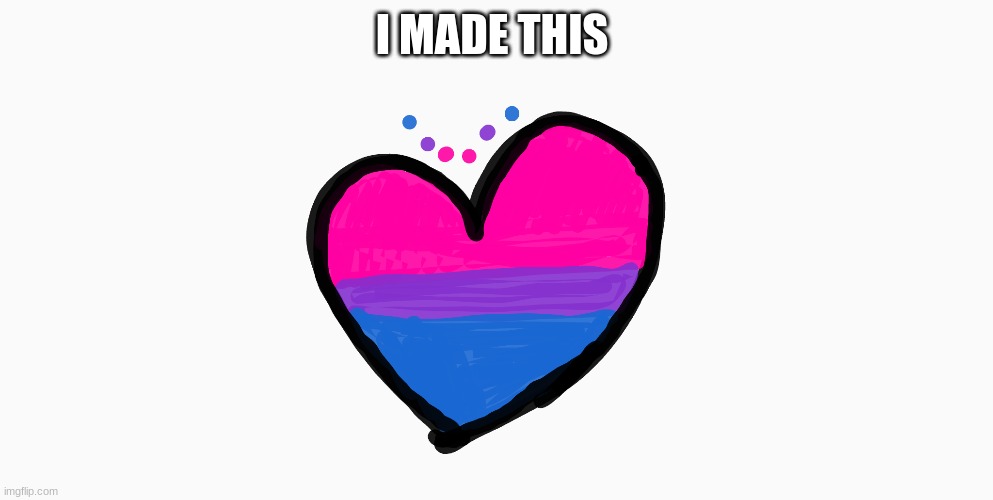 happy pride month | I MADE THIS | image tagged in bisexual,pride month | made w/ Imgflip meme maker