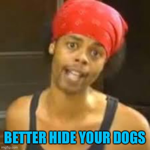 Ebola - Antoine hide your kids | BETTER HIDE YOUR DOGS | image tagged in ebola - antoine hide your kids | made w/ Imgflip meme maker