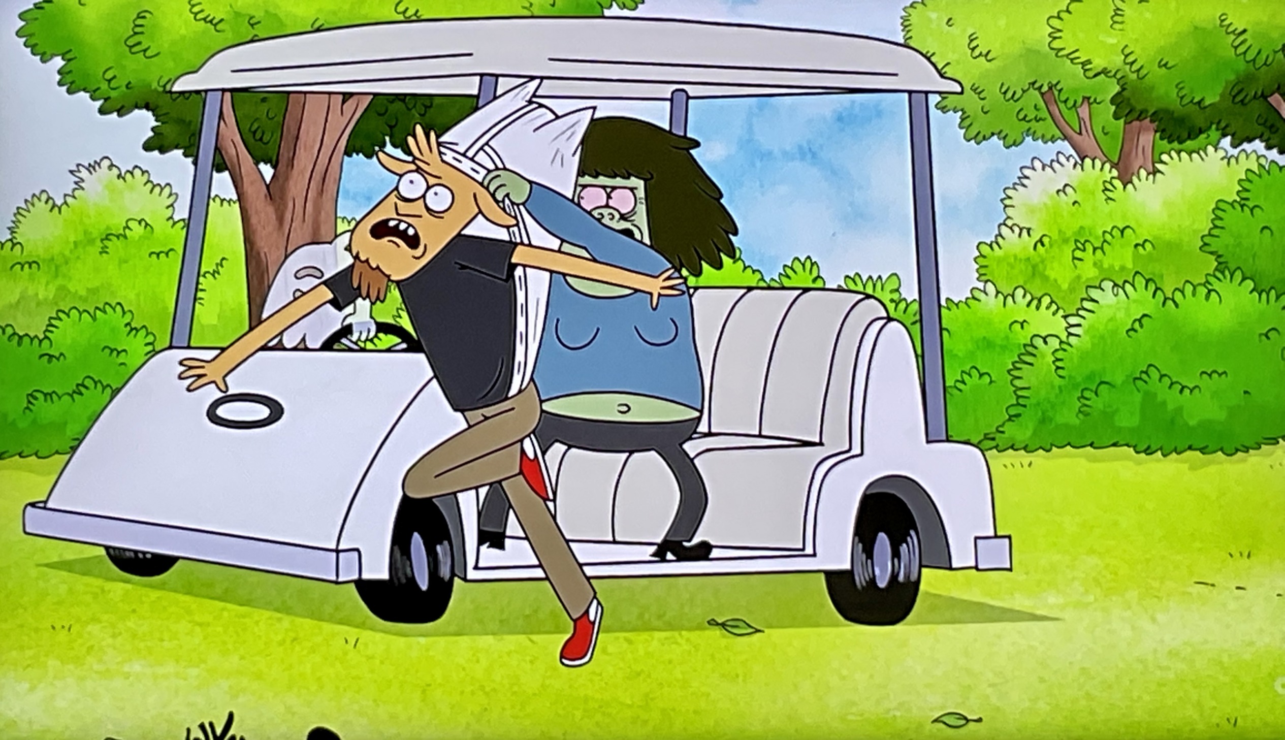 Drive by Atomic Wedgie regular show Blank Meme Template