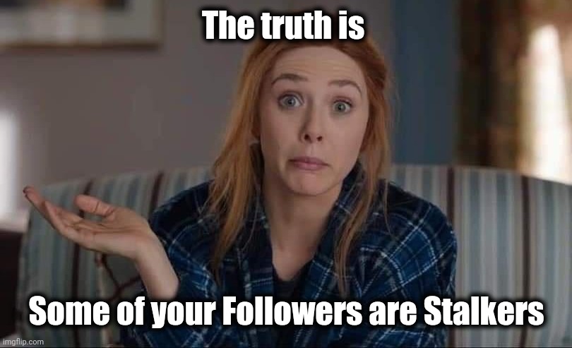 The truth is Some of your Followers are Stalkers | made w/ Imgflip meme maker