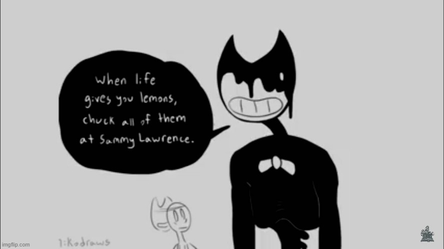Bendy...no. | image tagged in no thanks,when life gives you lemons,bendy and the ink machine | made w/ Imgflip meme maker