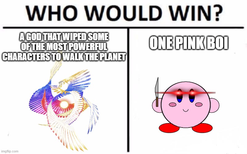 Kirby the god slayer has risen - Imgflip