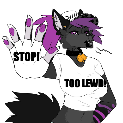 Stop, Too lewd! Blank Meme Template
