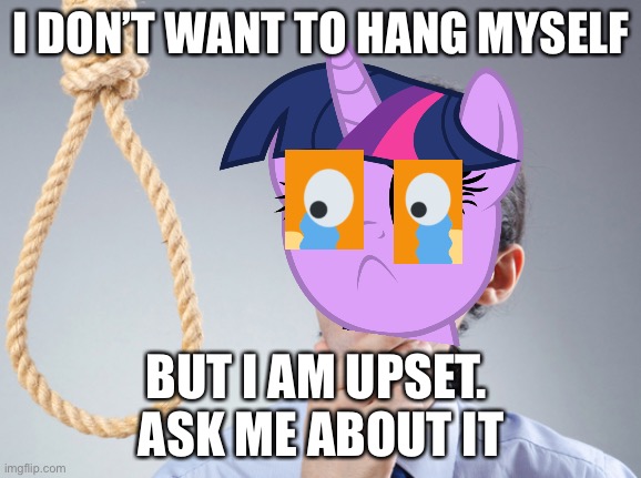 Ask me | I DON’T WANT TO HANG MYSELF; BUT I AM UPSET. 
ASK ME ABOUT IT | image tagged in noose,suicide | made w/ Imgflip meme maker