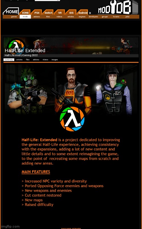 waiting for half life: extended mod to get released | made w/ Imgflip meme maker