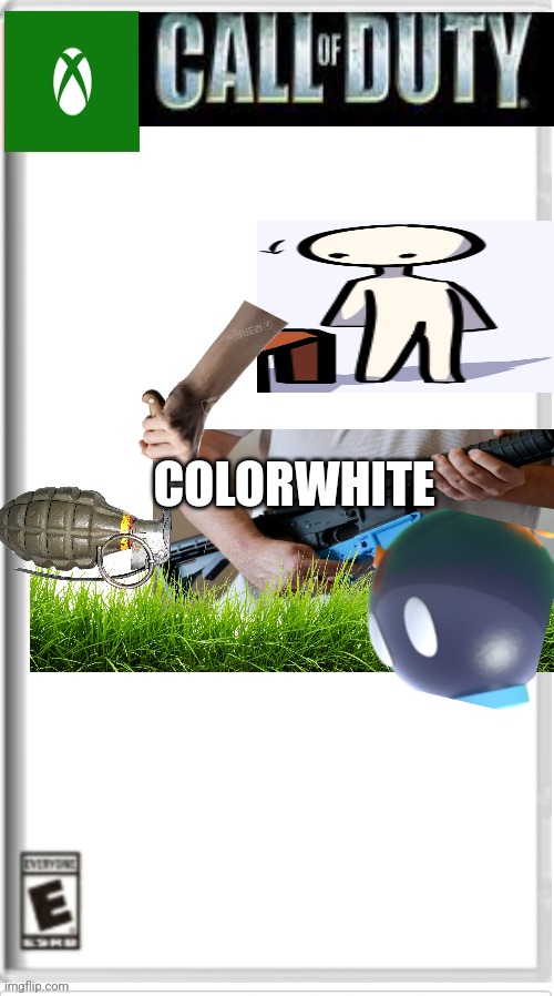 This is a Xbox game | COLORWHITE | image tagged in blank xbox game | made w/ Imgflip meme maker