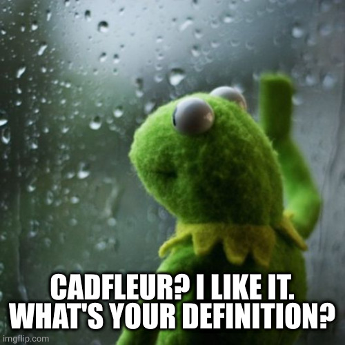 sometimes I wonder  | CADFLEUR? I LIKE IT. WHAT'S YOUR DEFINITION? | image tagged in sometimes i wonder | made w/ Imgflip meme maker