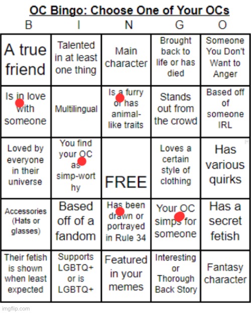 *clears throat* WHAT | image tagged in jer-sama's oc bingo | made w/ Imgflip meme maker