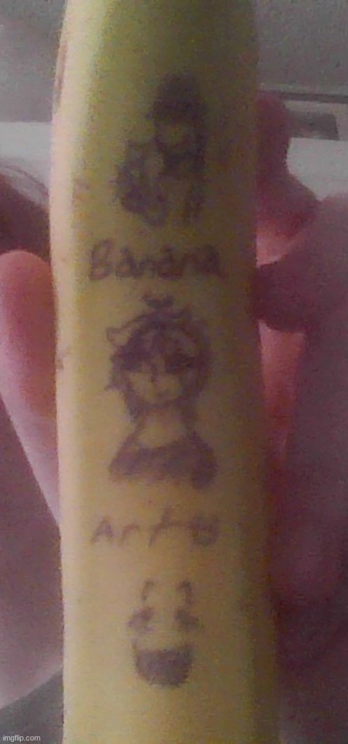 so i drew on a banana... | made w/ Imgflip meme maker