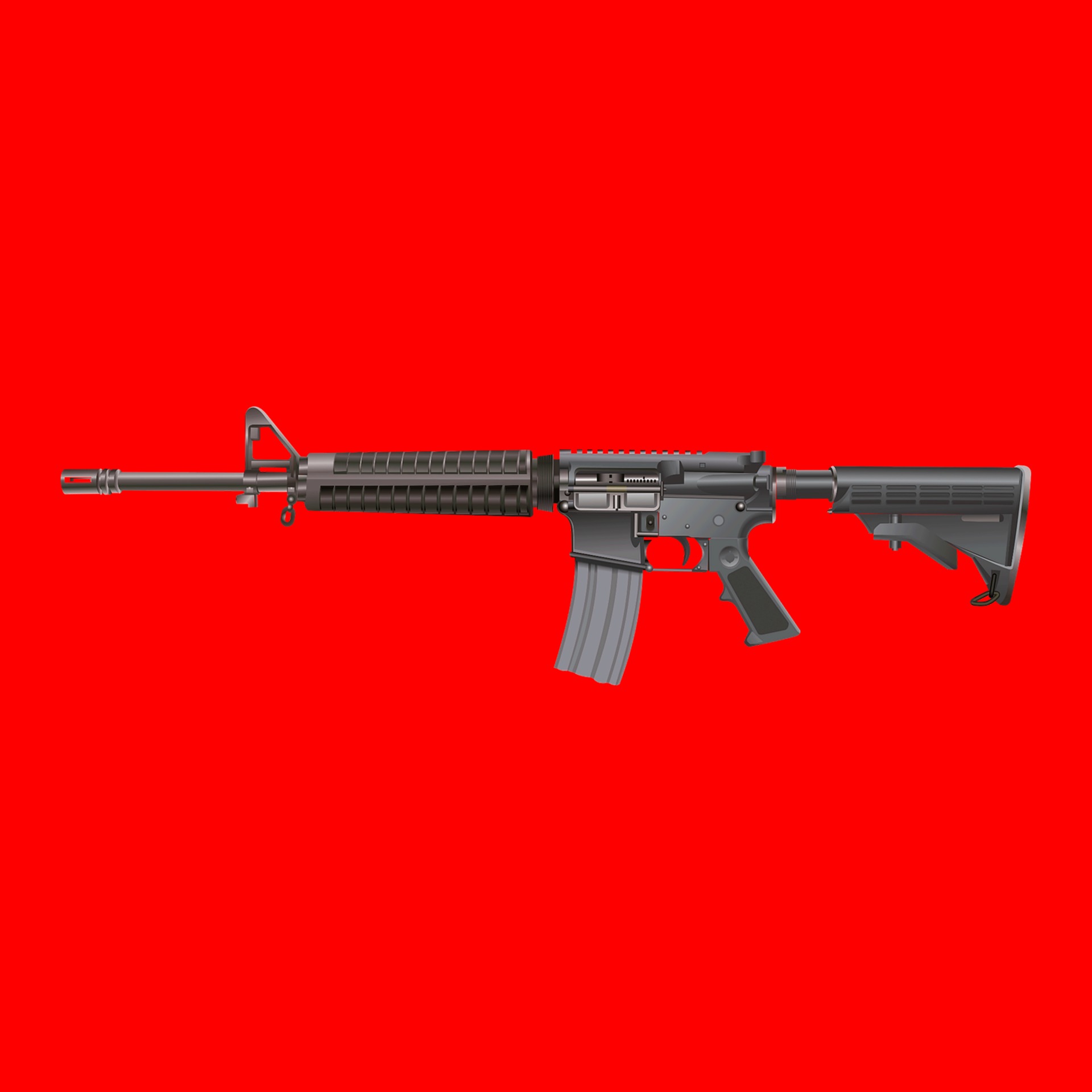 High Quality ASSAULT RIFLE Blank Meme Template